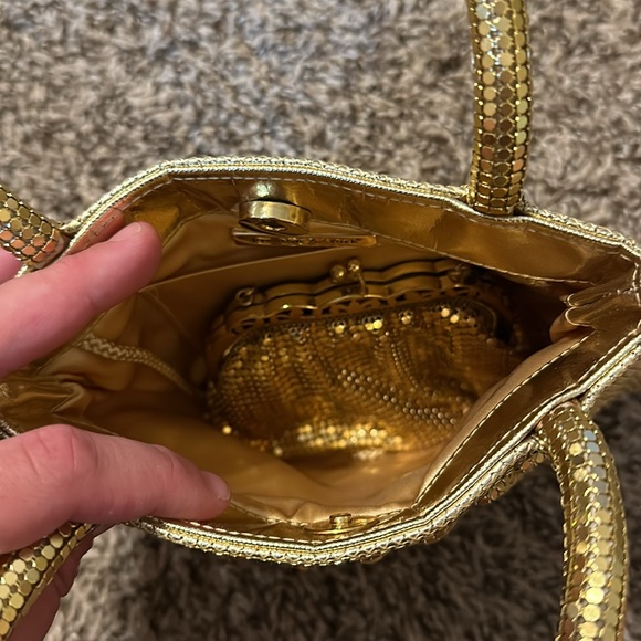 Preston and York gold bedazzled mini purse with clutch o - Picture 10 of 12